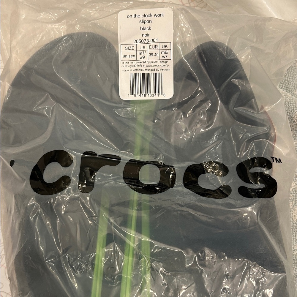 CROCS Black On-the-Clock Slip-On Mules